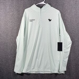Bad Birdie Golf 1/4 Zip Mens XL Mint Green Performance Stretch